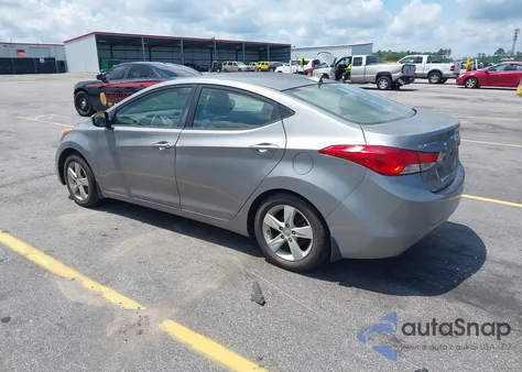 2012 Hyundai Elantra Gls (Ulsan Plant) from USA, damaged, VIN KMHDH4AE7CU434792